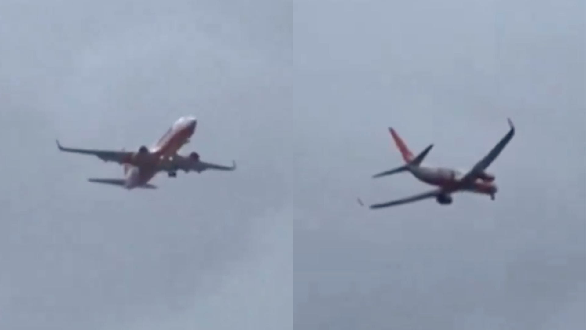 Impresionante registro: Avión debe abortar aterrizaje debido a las fuertes ráfagas de viento del tifón Shanshan en Japón