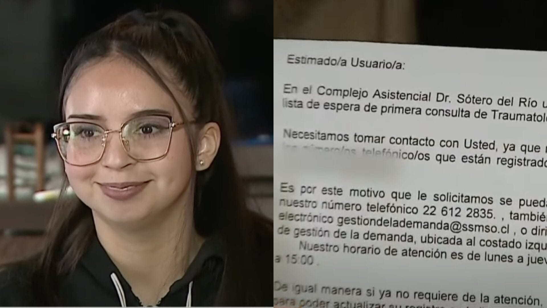 “Es un poco ridículo”: Joven recibe hora para Hospital Sótero del Río 17 años después de solicitarla