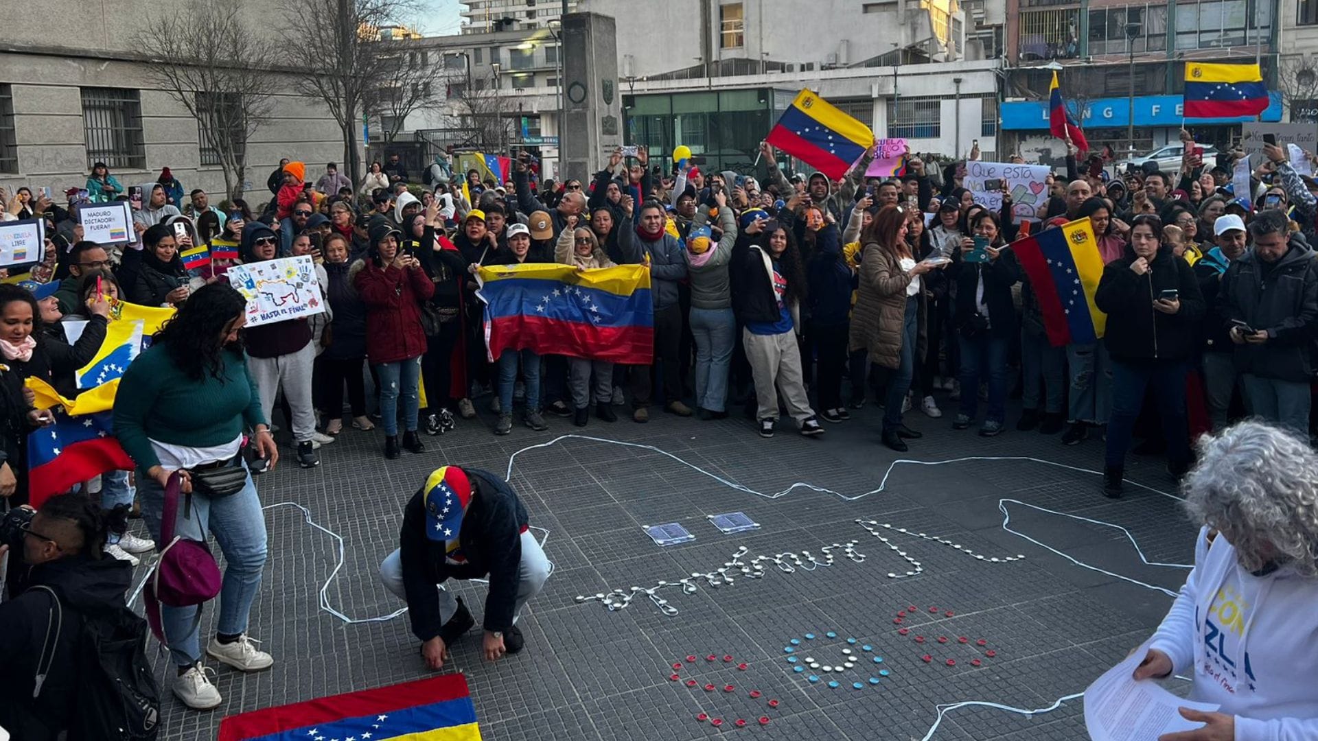 “Gran protesta por la verdad” llega a Concepción: Ciudadanos venezolanos marchan por el resultado de las elecciones