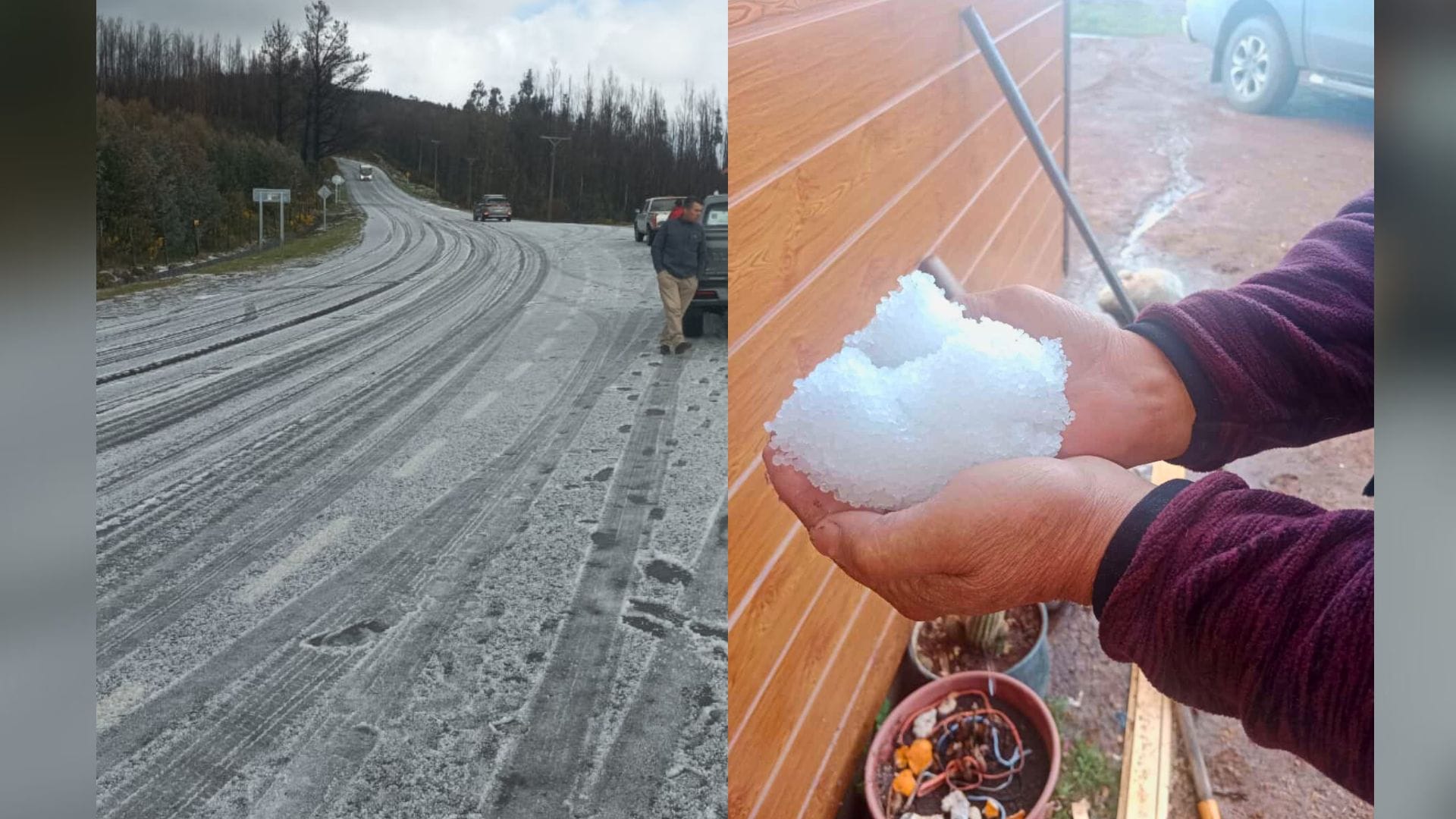 Registran insólita caída de “nieve” en la costa de Arauco: “Nunca en 50 años había visto esto”