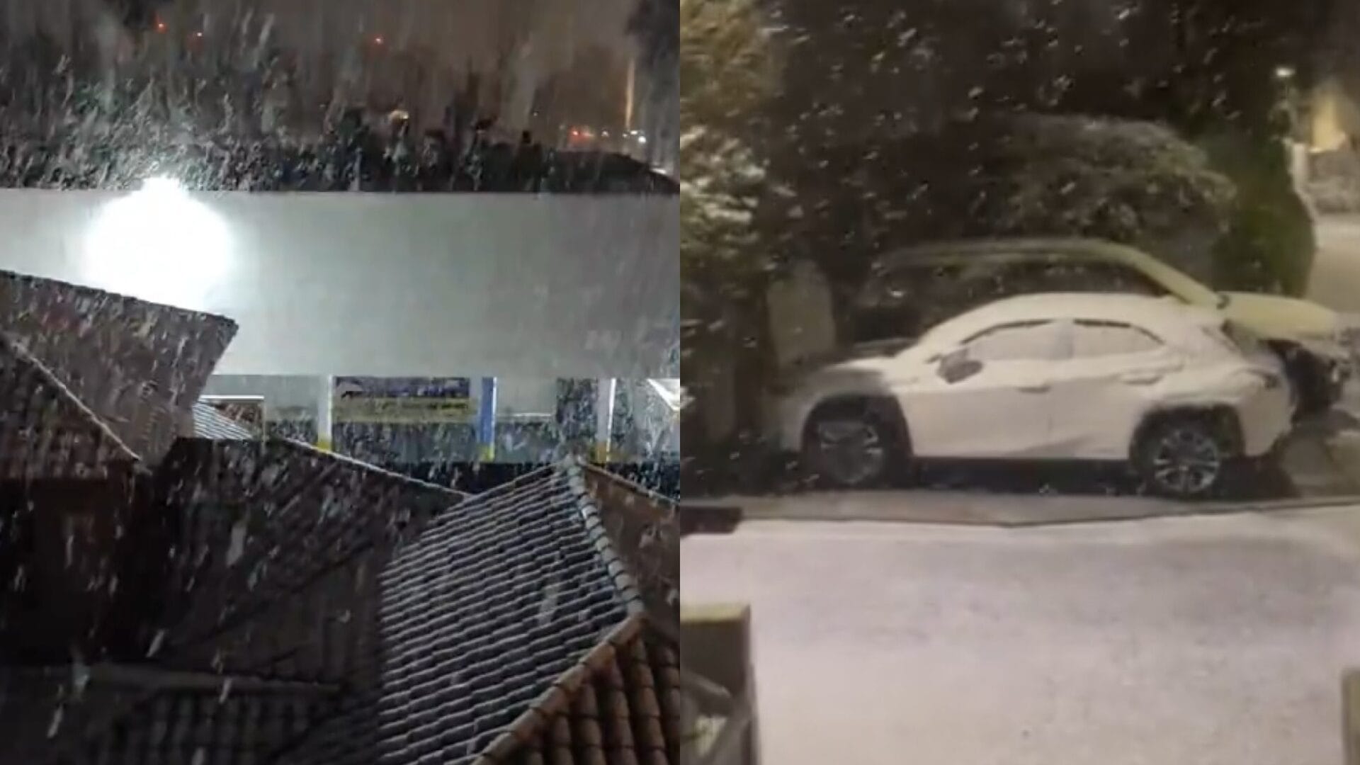 Reportan nieve en el sector oriente de Santiago: Usuarios en redes compartieron registros de este fenómeno
