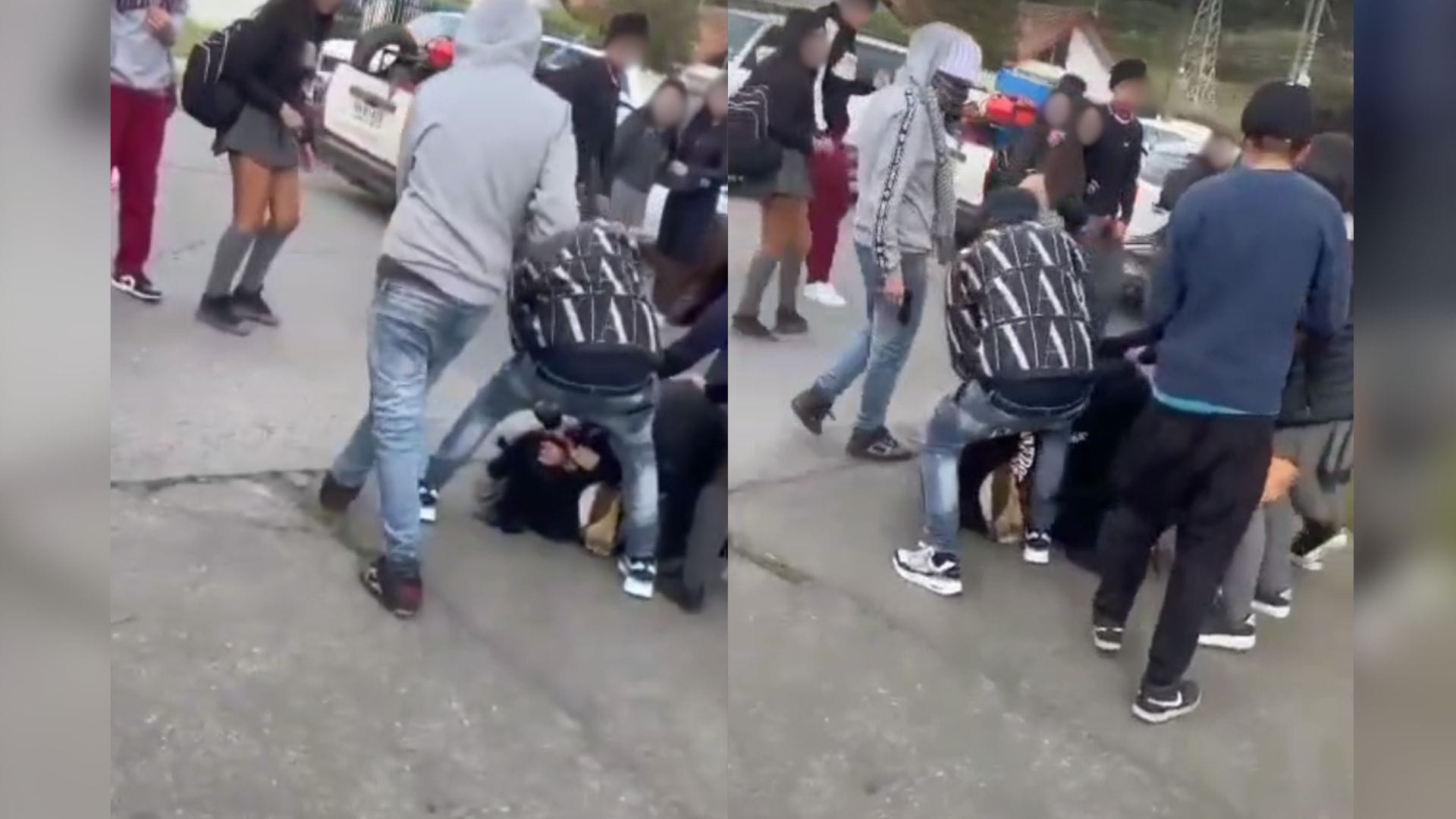 Fuerte pelea estalla entre alumnas de San Pedro de la Paz: Sujeto las rodeaba con aparente arma en mano
