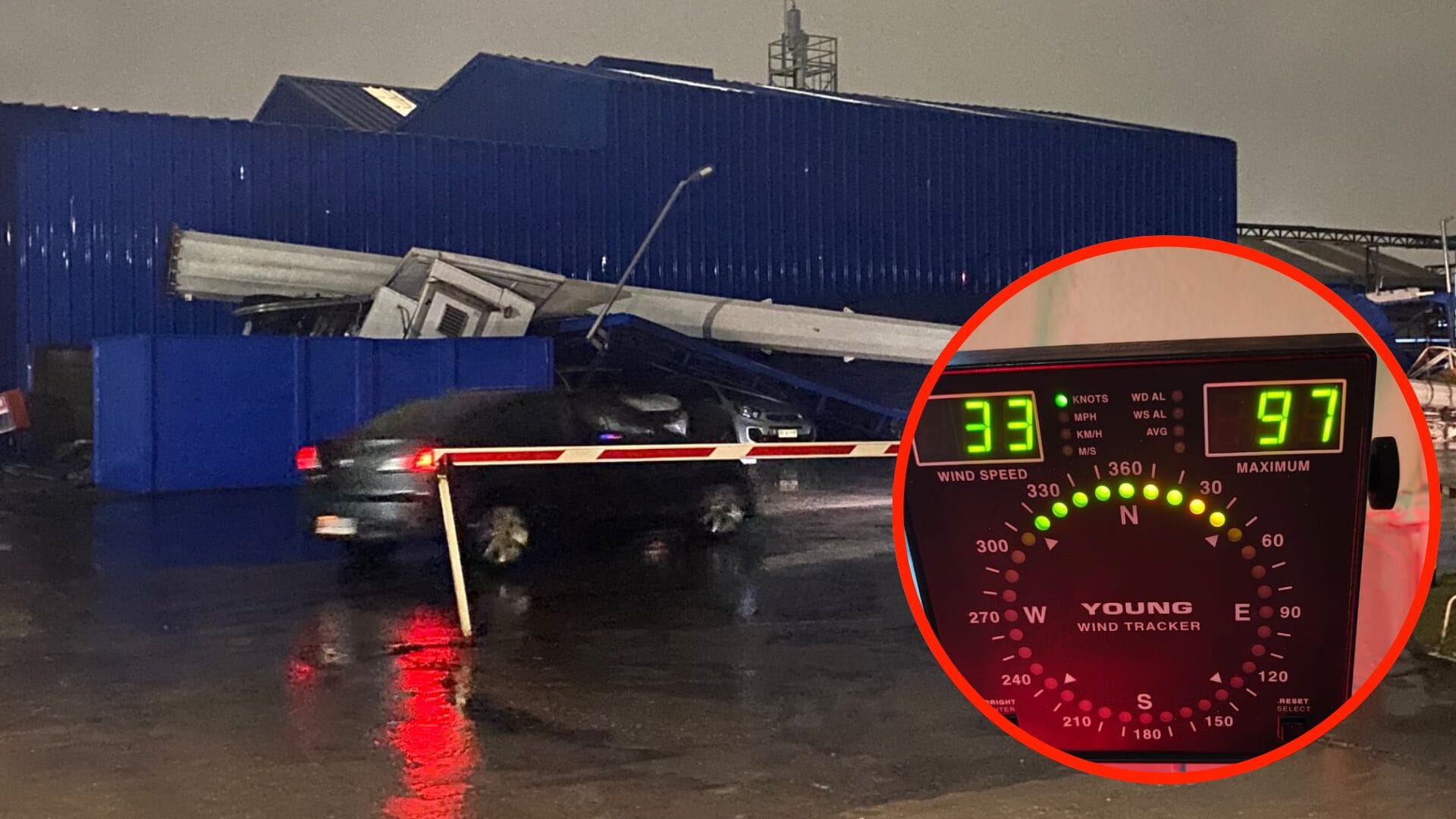 Armada registró racha de viento de 180 km/hora en Talcahuano