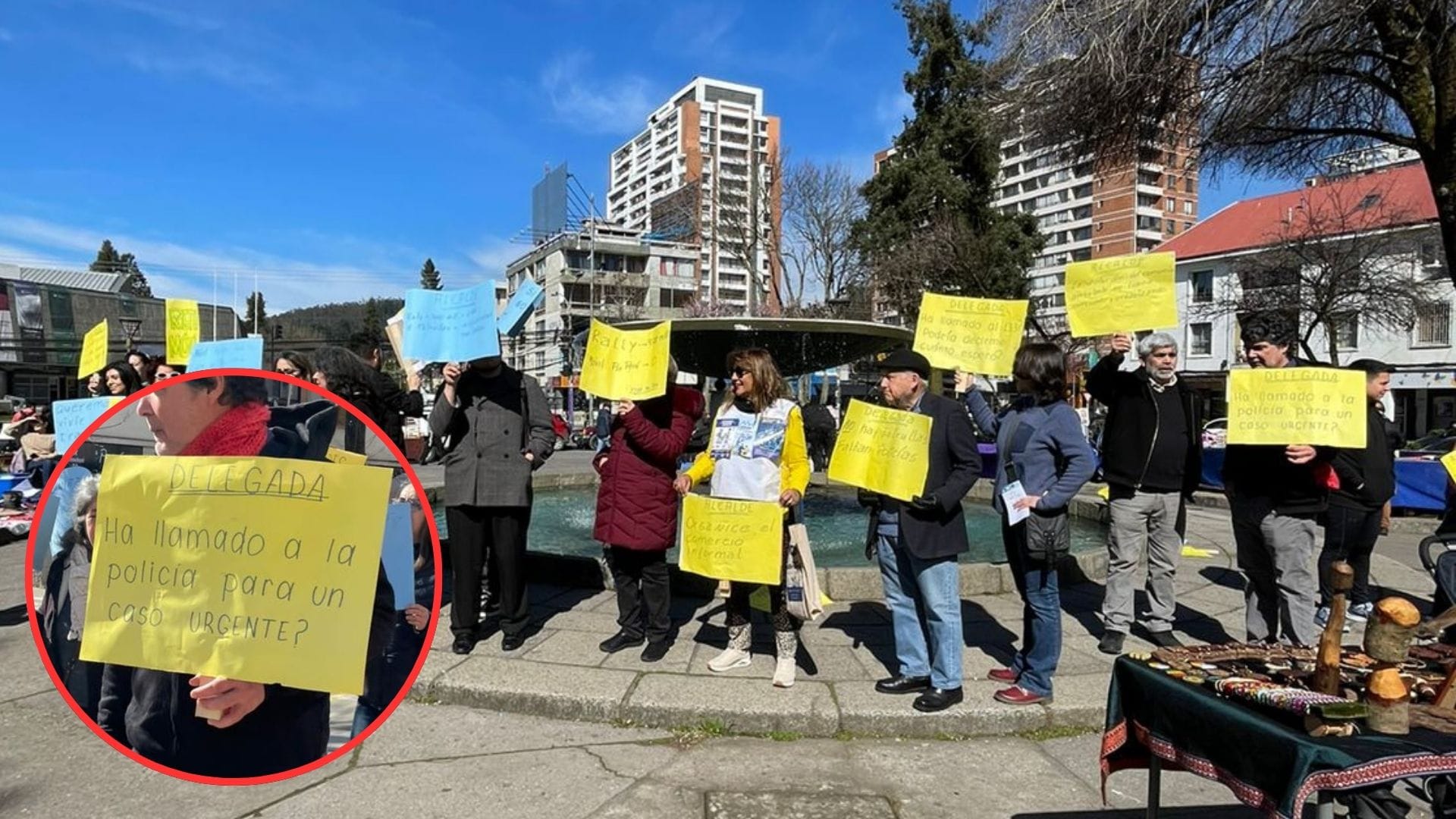 Con protestas cada 15 días: Vecinos de la Plaza Perú y Diagonal exigen seguridad preventiva