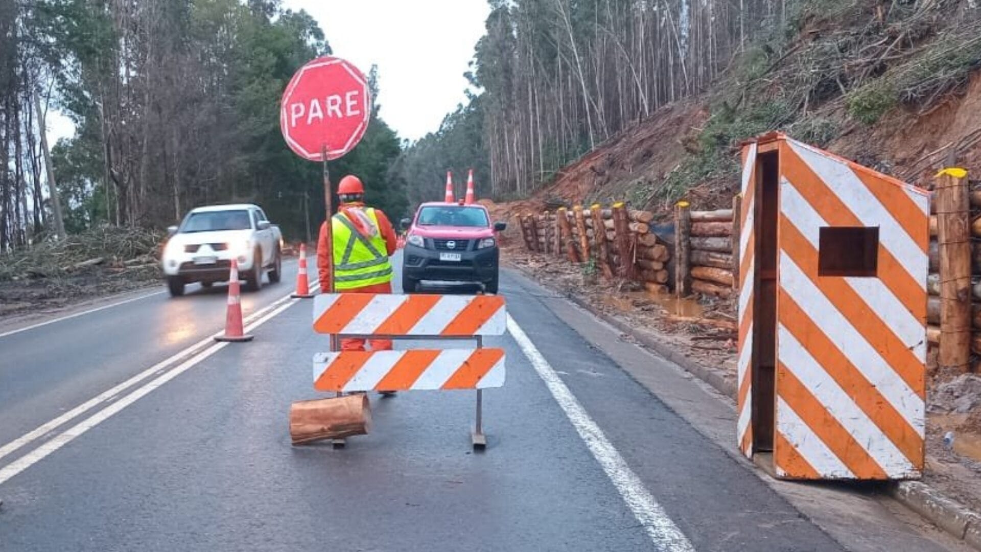 Ruta de la Madera continuará cerrada por sistema frontal: Realizarán nueva revisión