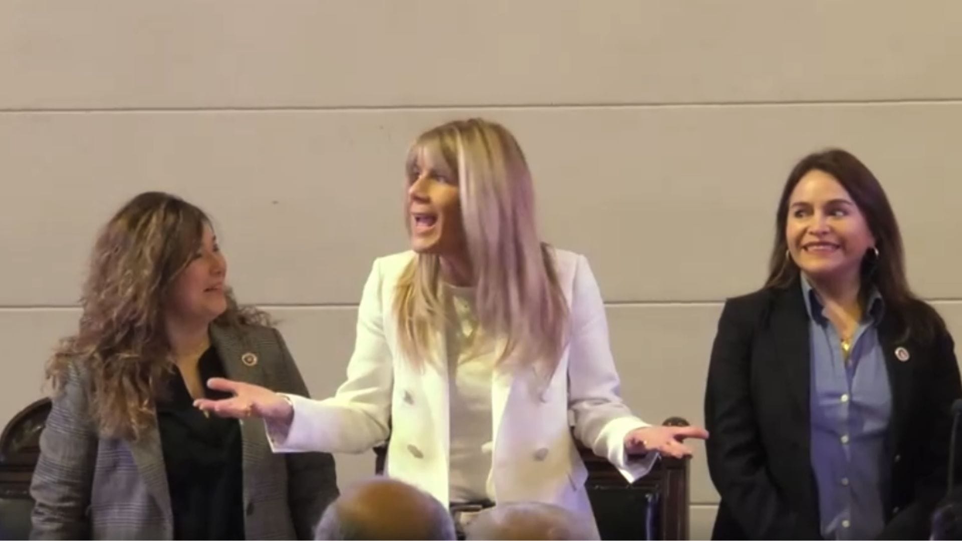 Demócratas sufre lapsus musical y reproducen la tercera estrofa del himno nacional en acto político