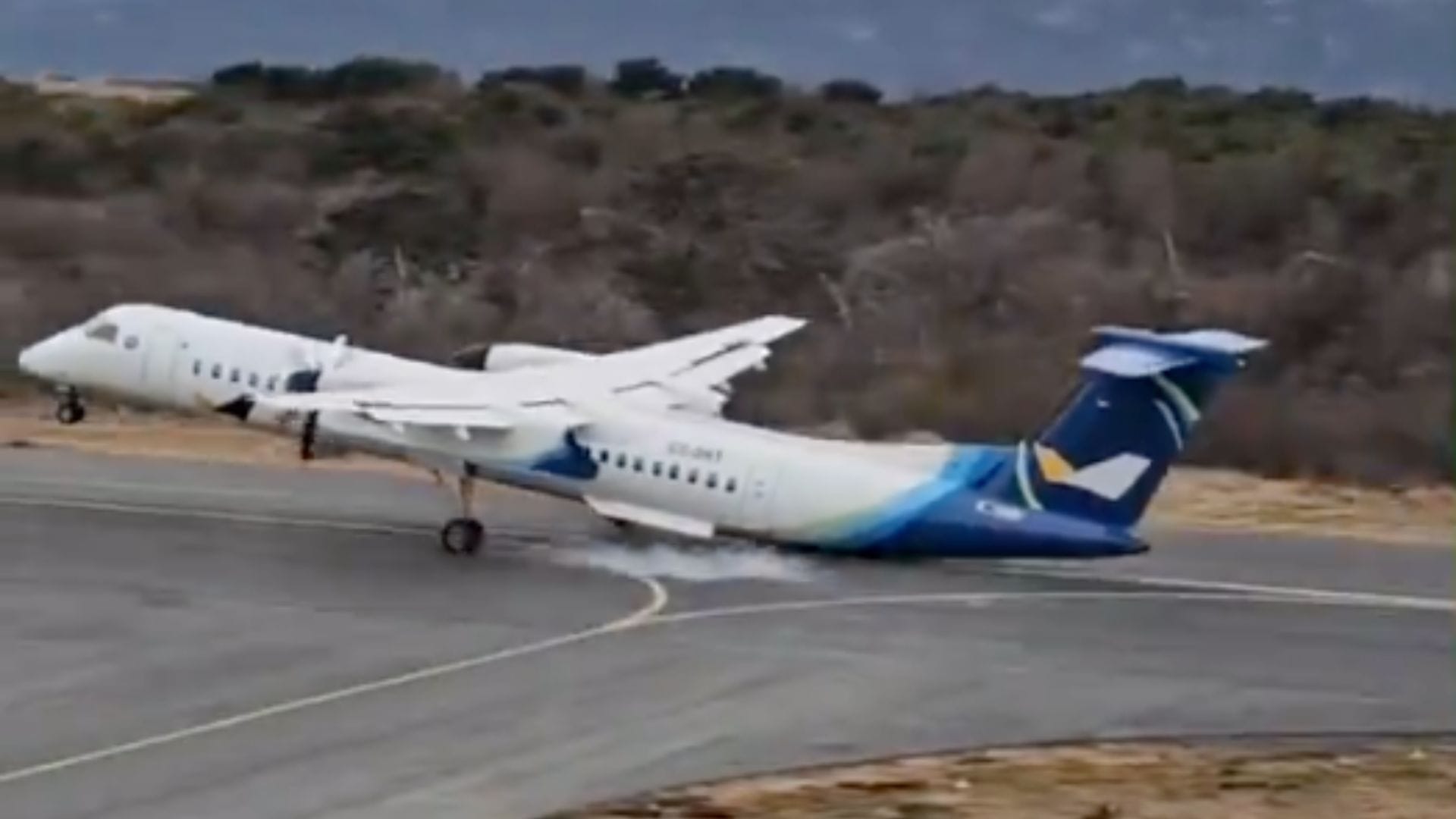 Video: Avión con pasajeros sufre accidente al aterrizar en el aeródromo de Puerto Williams