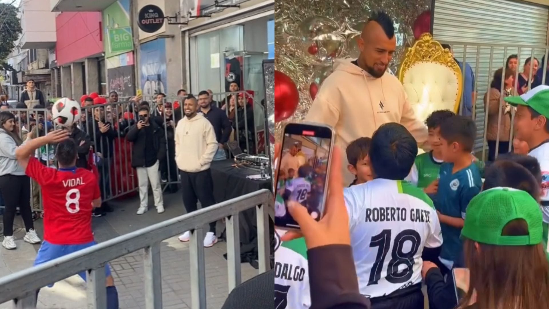 La inesperada visita de Arturo Vidal a su tienda en Concepción que encantó a sus seguidores