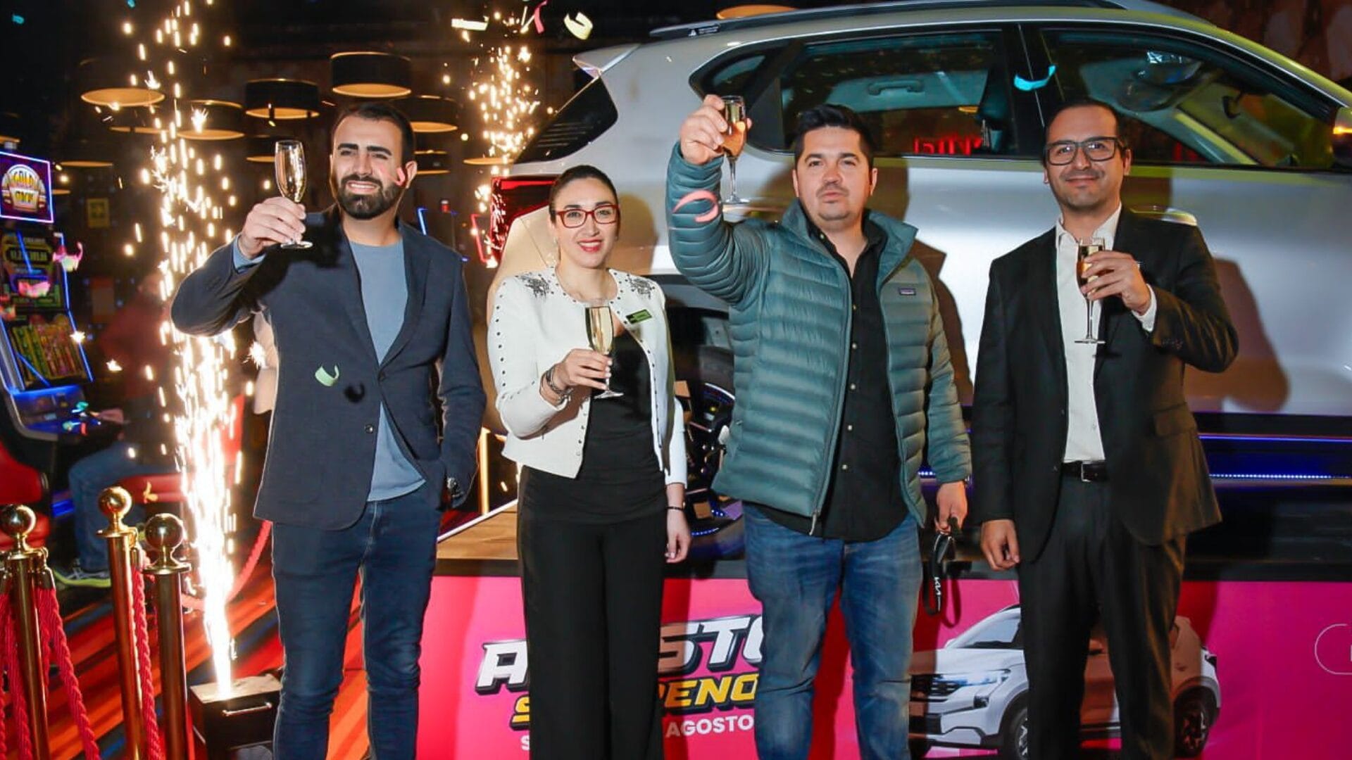 Agosto finalizó con el sorteo de un auto 0KM en Casino Marina del Sol Chillán