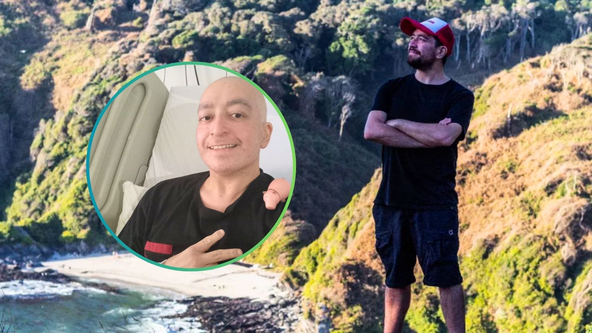 El antes y el después de la leucemia para David, aventurero de Concepción que busca costear su tratamiento