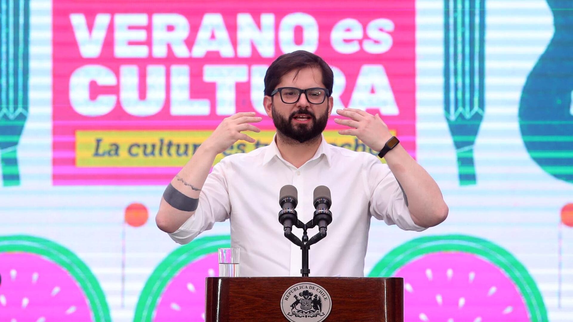 Presidente Boric anuncia aumento de 60% del presupuesto de cultura para 2025