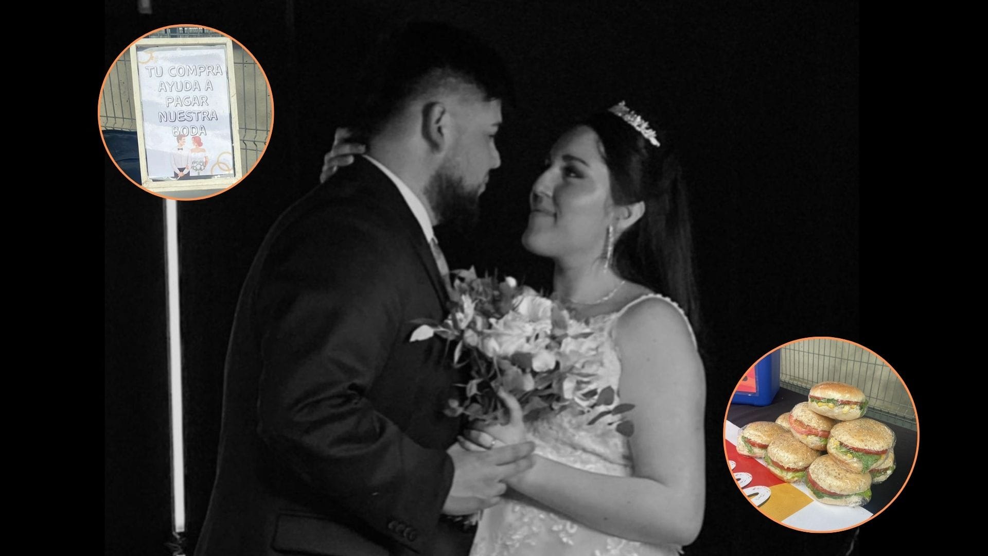 Ya se casaron: Conoce la historia de amor de la pareja de Concepción que vendió hamburguesas para pagar su boda