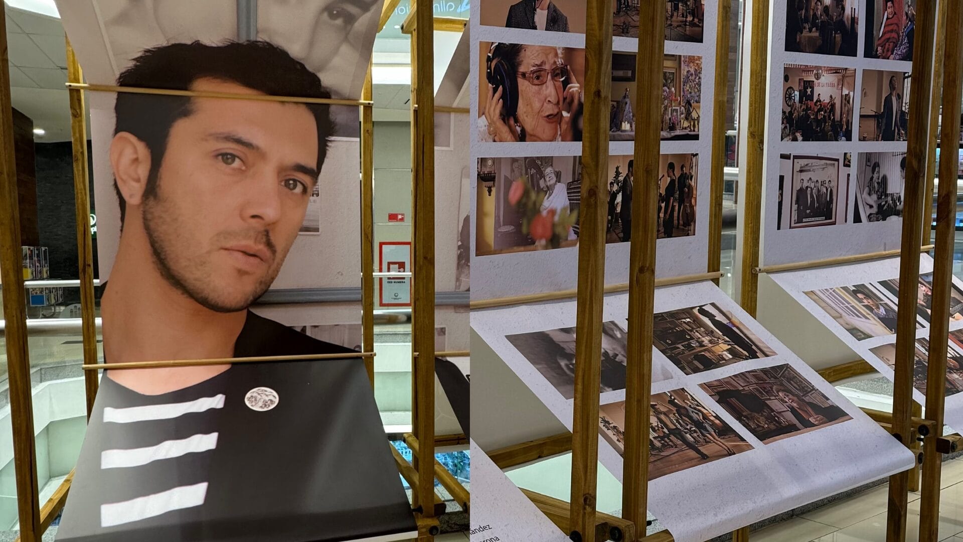 Inauguran fotograma del documental sobre Gepe y Margot Loyola en Mall del Centro Concepción