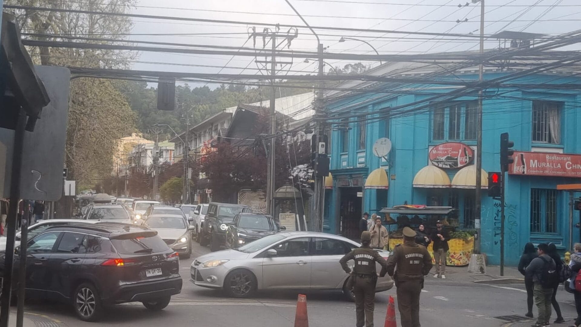 Gran congestión vehicular se registró en Concepción por desvíos del Rally Biobío