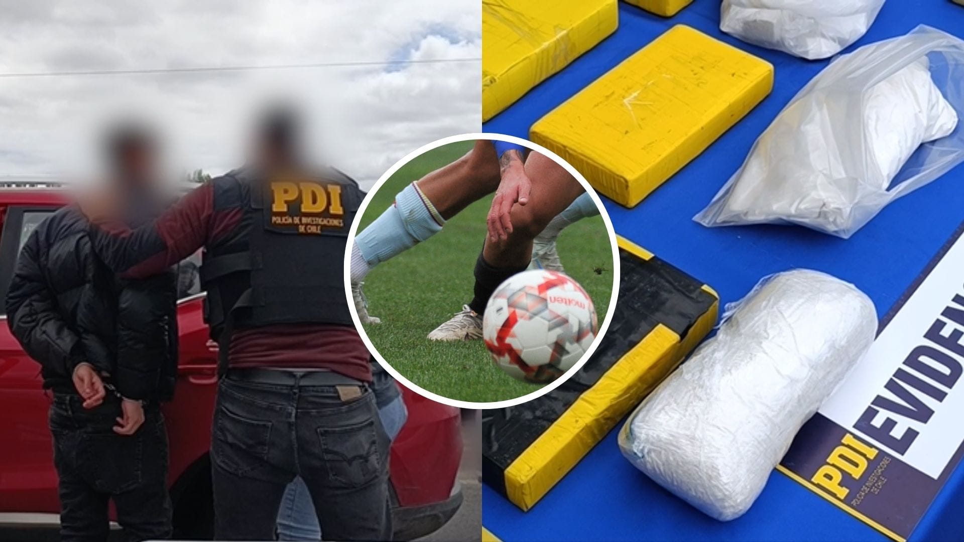 Exfutbolista profesional entre los detenidos: Cae banda criminal que traía droga a Concepción