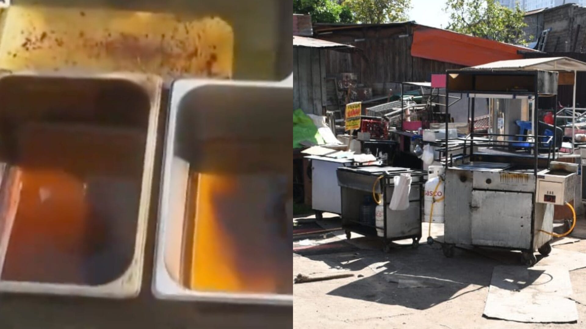 Retiran carros ilegales de comida en Estación Central: Freían en aceite negro y con extraño olor