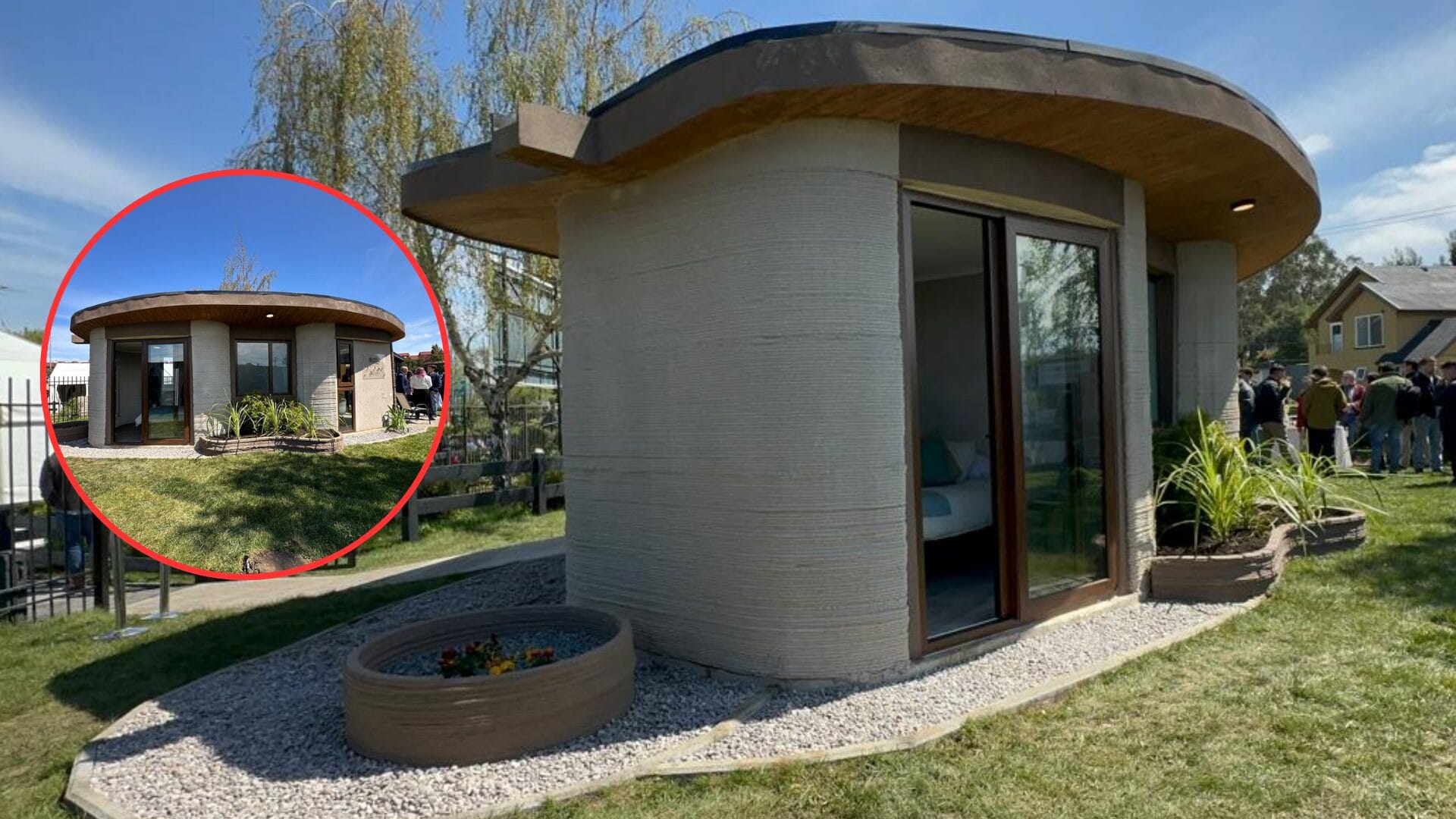 Se instaló en Concepción: Así fue el proceso de construcción de la primera casa impresa en 3D
