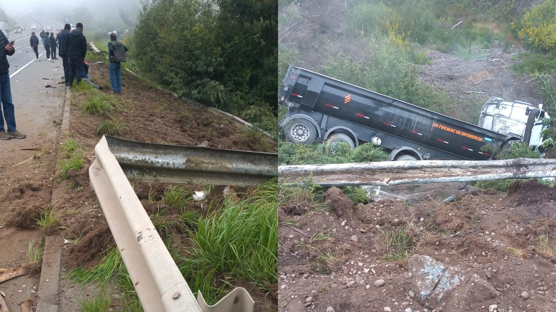 Un fallecido deja violento choque entre dos vehículos en Ruta del Itata