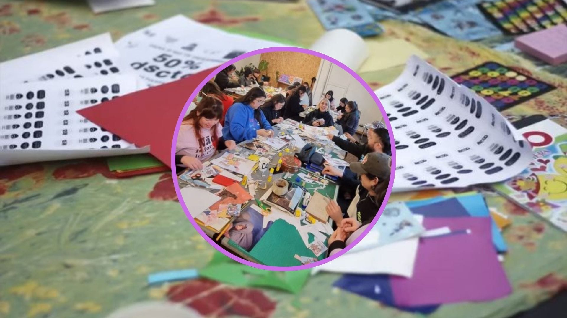 ¿Dónde hacen juntas de collage en Concepción? Un arte simple, pero creativo que gana popularidad entre los jóvenes