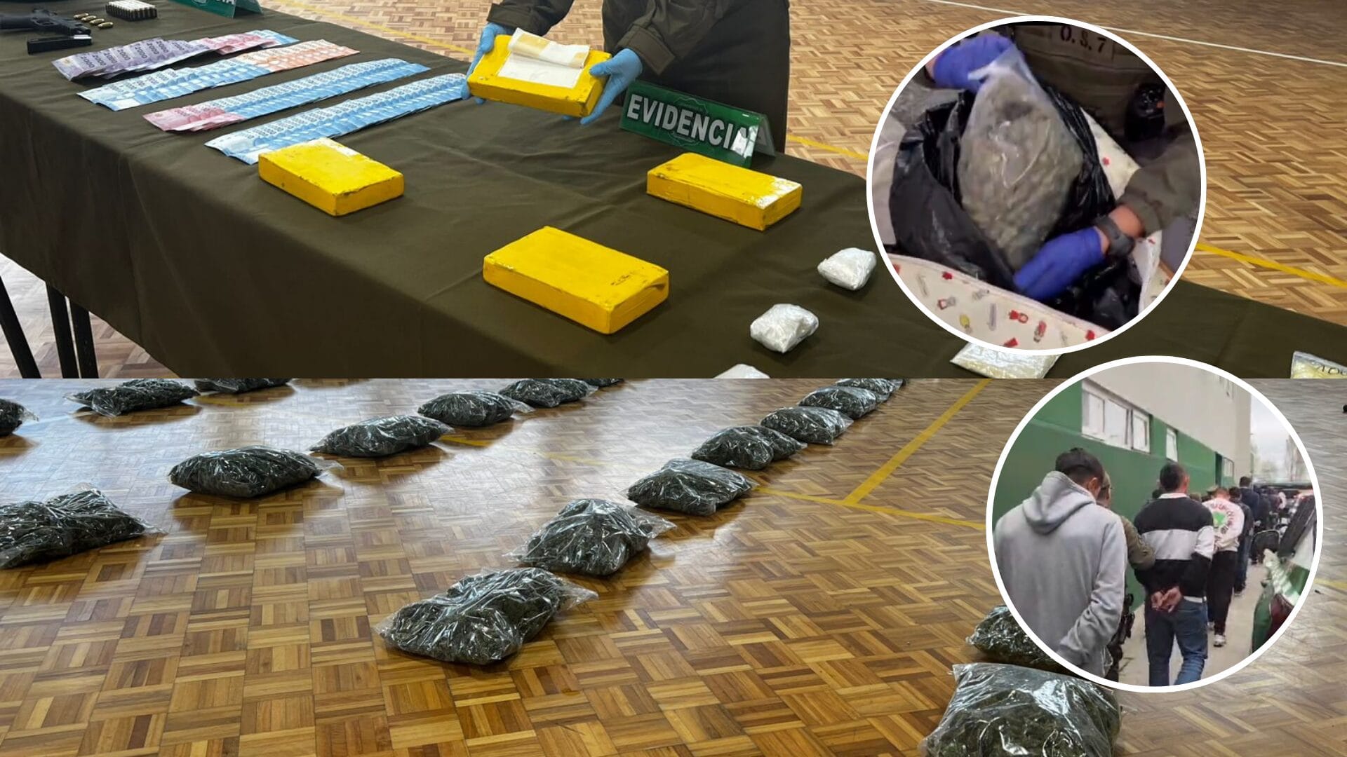 Desbaratan banda narco que operaba en el Gran Concepción: La lideraba extranjero e incautaron 2 millones de pesos en efectivo