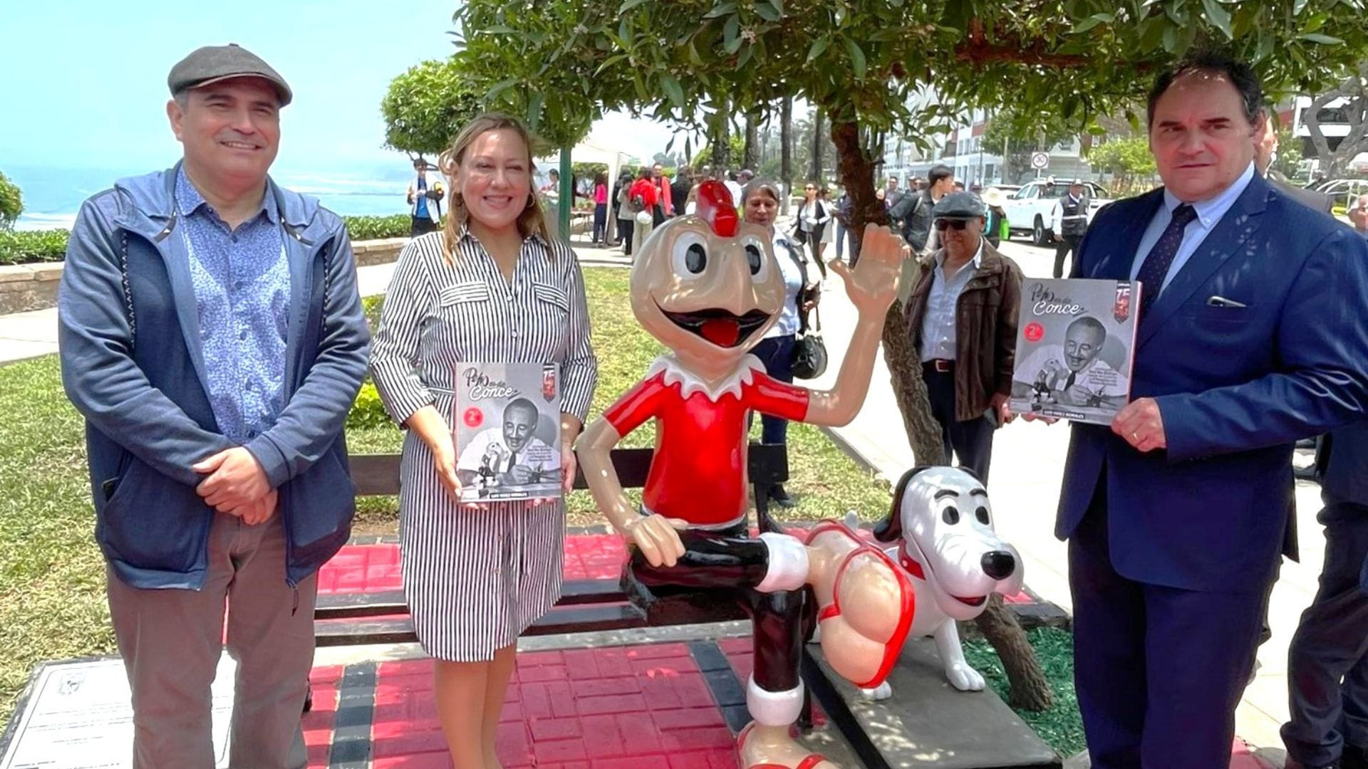 De Concepción a Perú: Inauguran estatua de Condorito en comuna peruana
