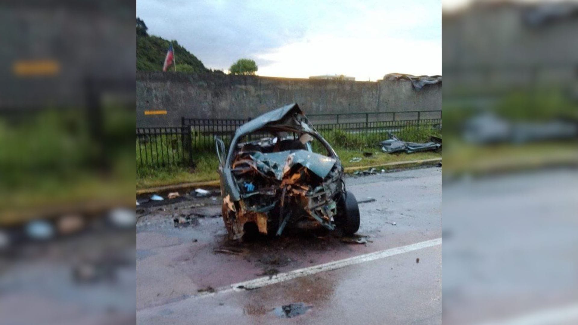 Accidente en avenida Costanera de Concepción deja una persona fallecida y otras dos heridas de gravedad