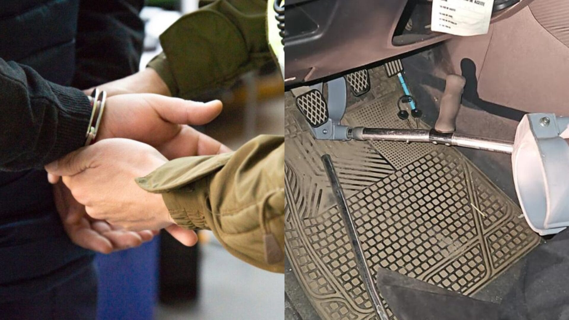 Detienen a banda delictual tras persecución policial en Renca: Sujeto conducía vehículo con una muleta