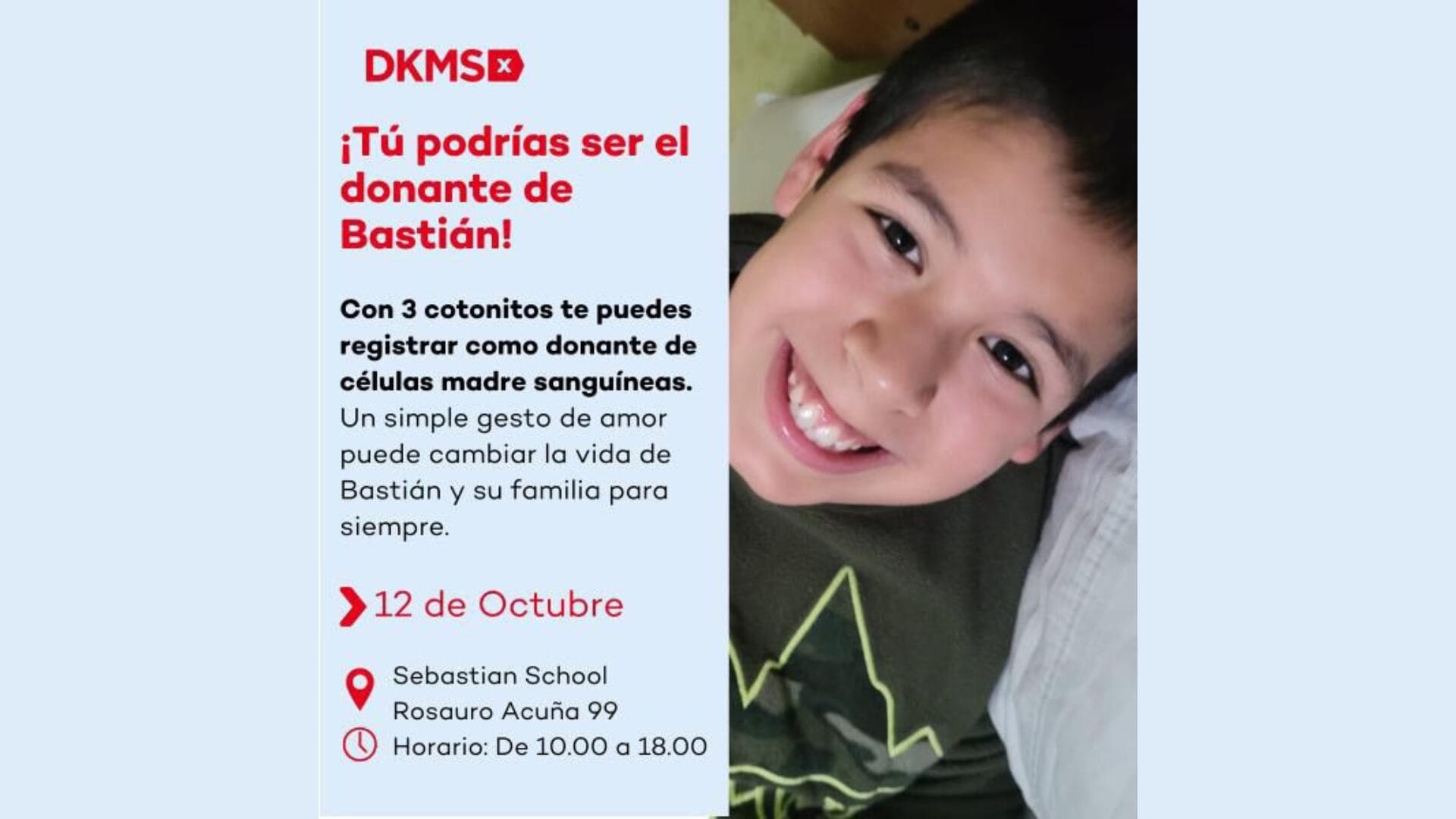 Buscan a posible donante para niño de 11 años con leucemia: Familia inició campaña