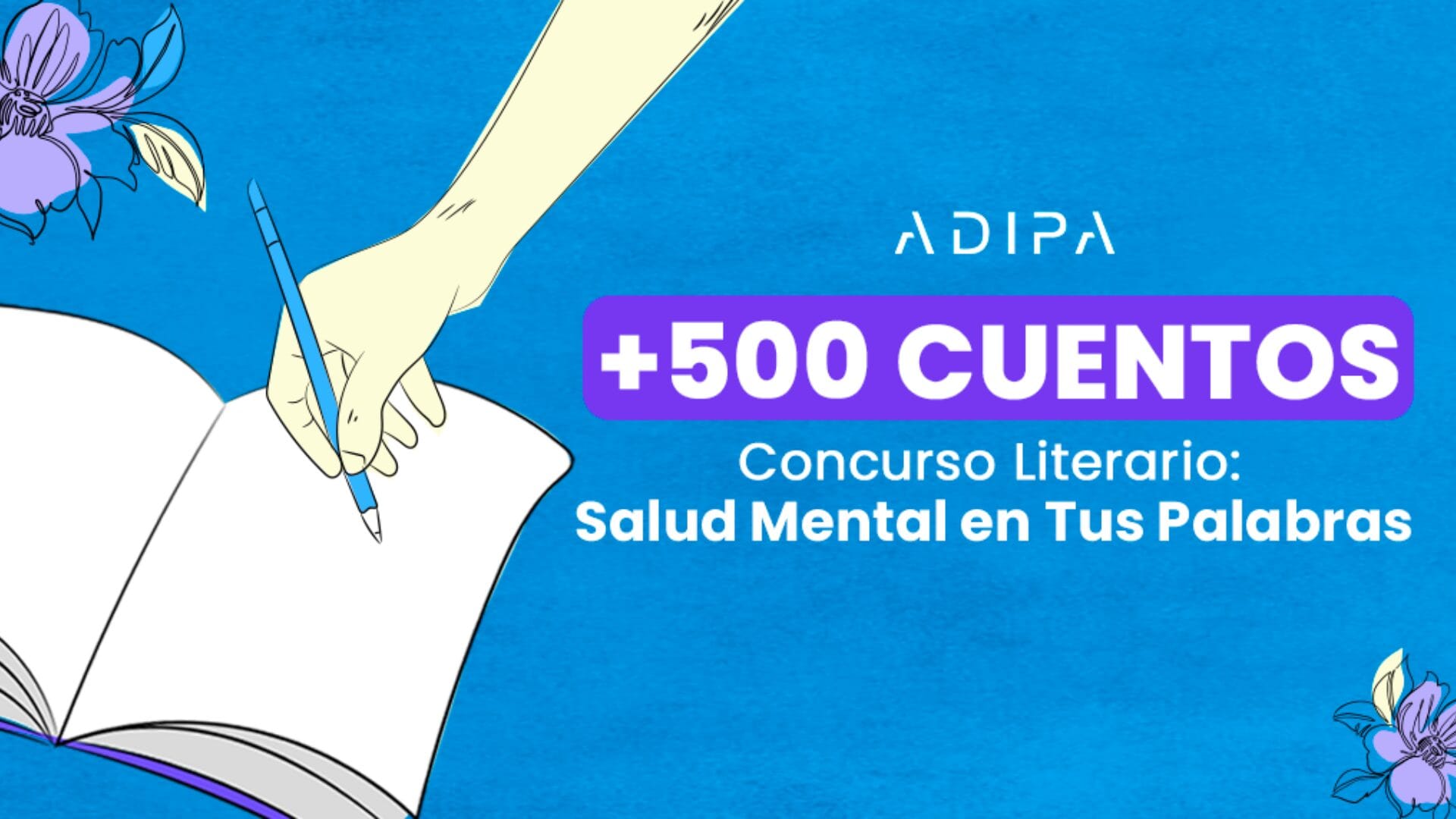 ADIPA cierra concurso de relatos sobre salud mental con una participación record