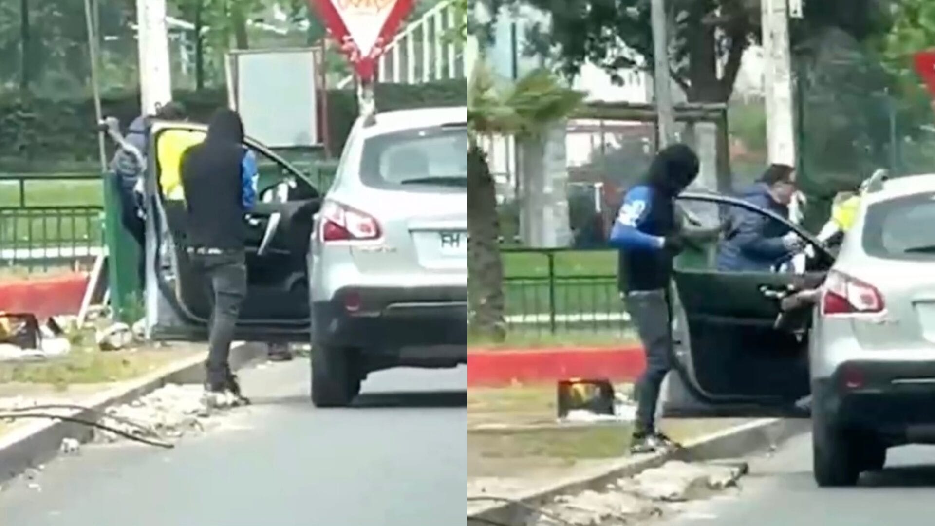 Captan doble encerrona en Macul: Sujetos amenazaron a conductores con armas