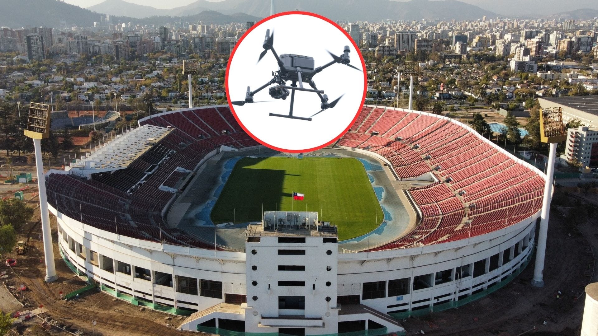 Funcionario de CHV es detenido tras volar dron que golpeó a una persona en el Estadio Nacional