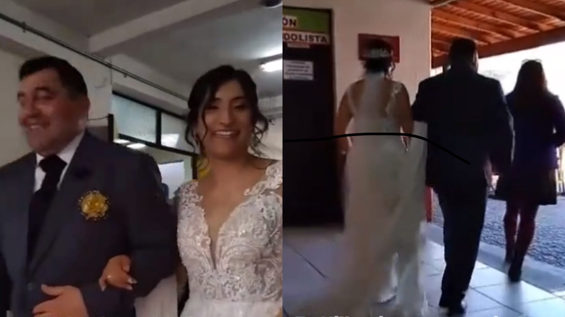 ¡De la iglesia a cumplir con su deber cívico!: Pareja fue a votar después de casarse en Villarrica