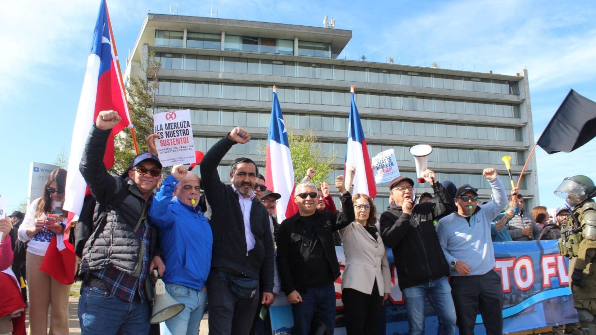 Pescadores industriales del Biobío se manifestaron en contra del fraccionamiento en nueva Ley de Pesca