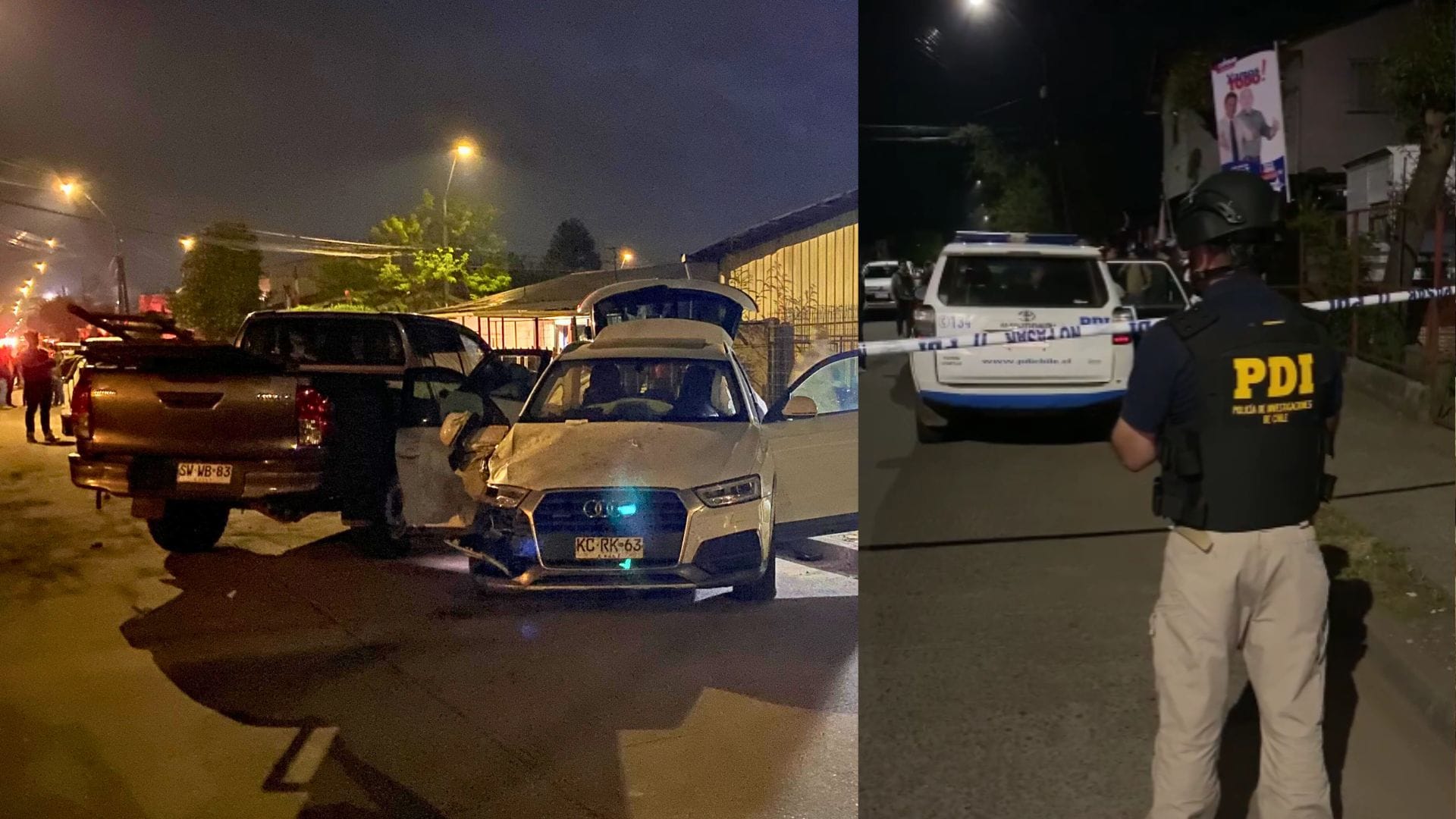 Persecución policial terminó con un fallecido y cuatro funcionarios de la PDI lesionados en el Biobío