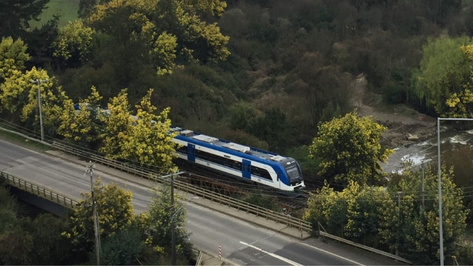Adulto mayor murió al ser arrollado por un tren con pasajeros en Pitrufquén