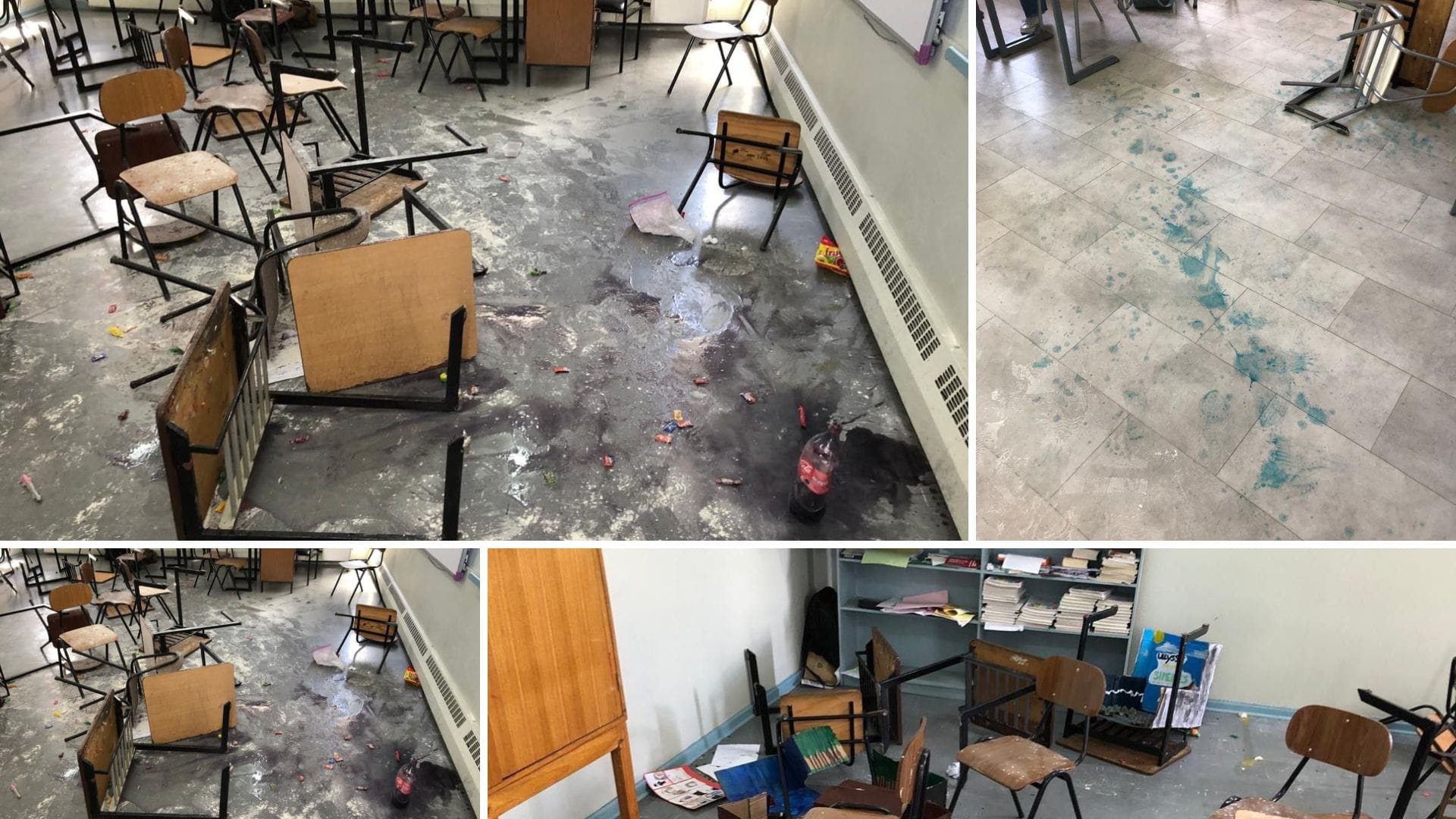 Siguen las sanciones: Estudiantes del Colegio Francés de Concepción destrozaron sala de clases y se quedaron sin fin de año