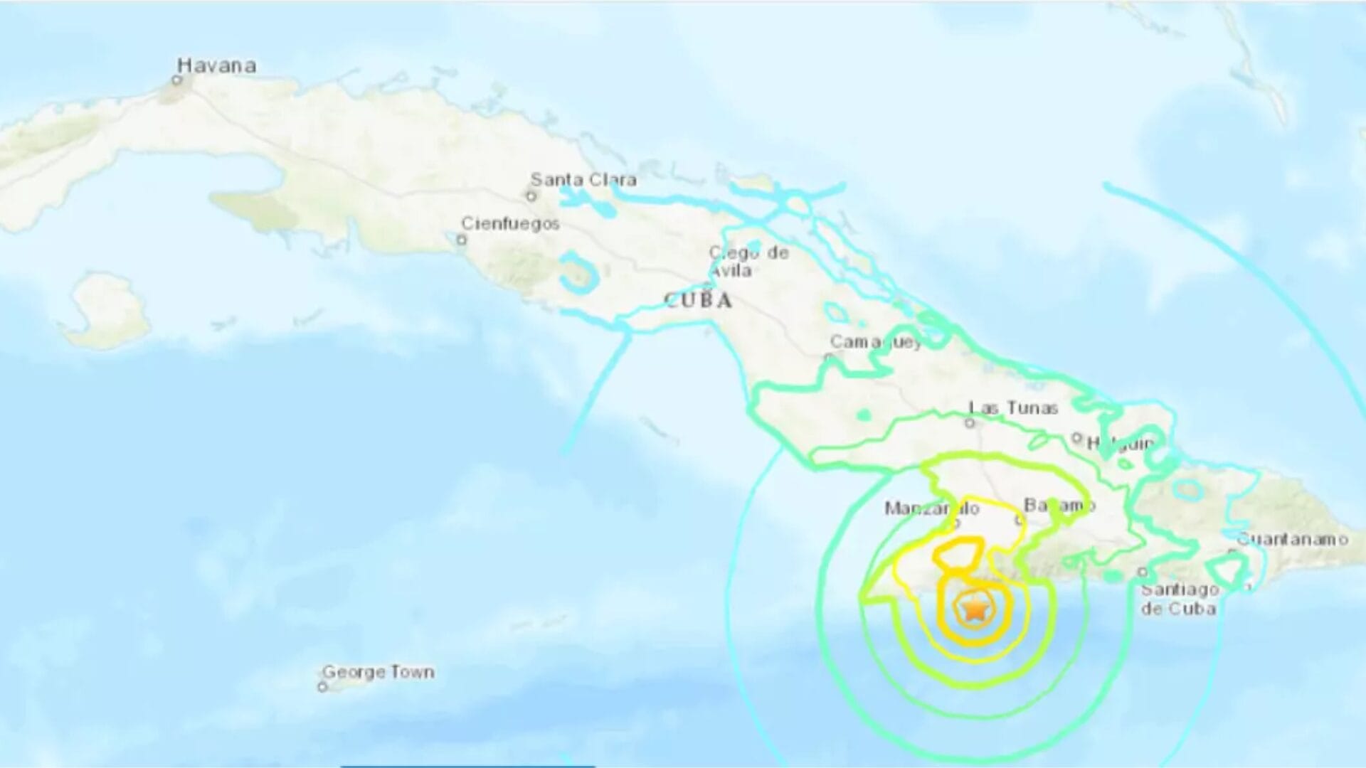 Terremoto de magnitud 6.7 es registrado en el sur de Cuba