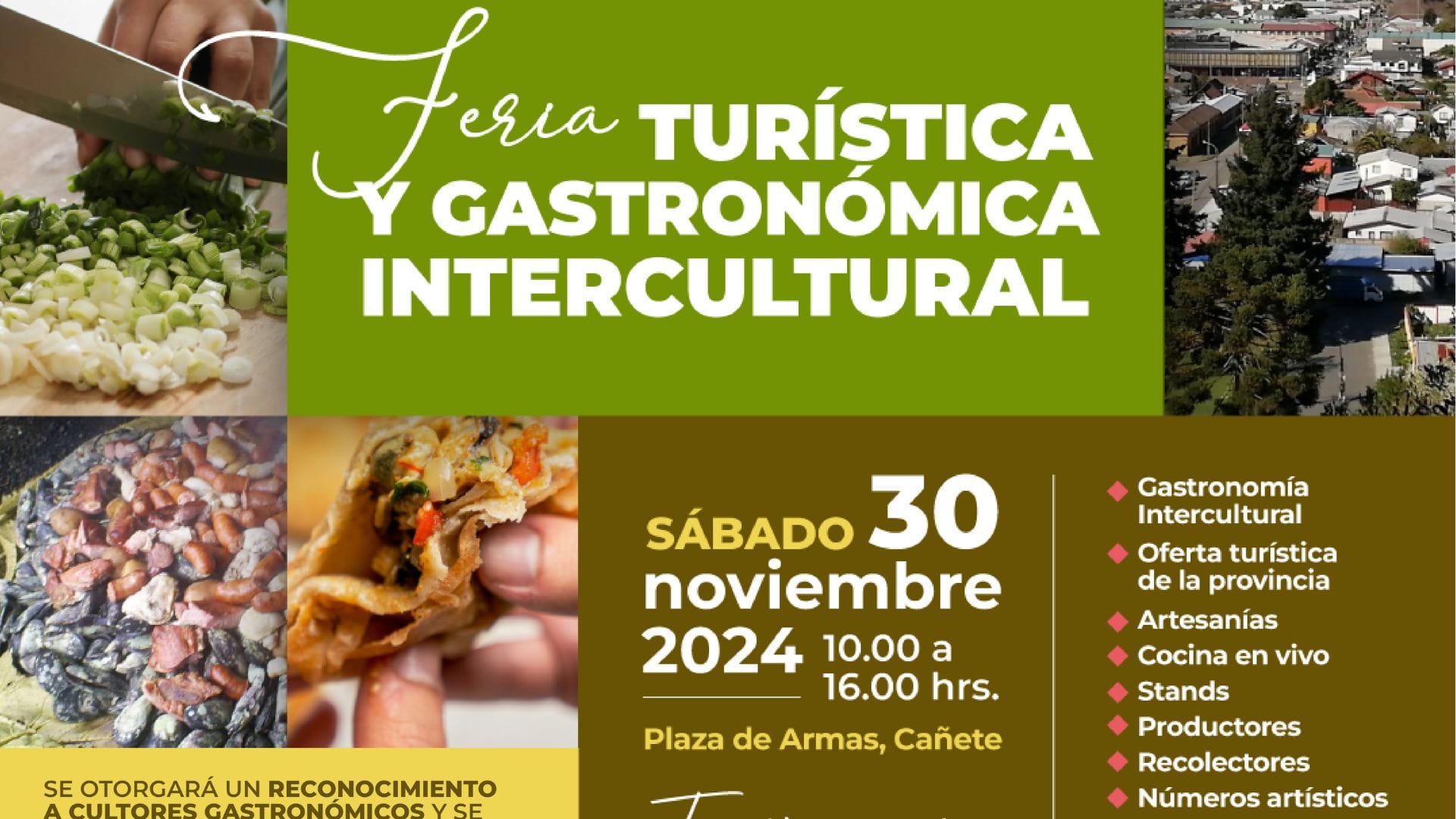 Cañete será sede de la 1° versión de la “Feria Turística y Gastronómica Intercultural”
