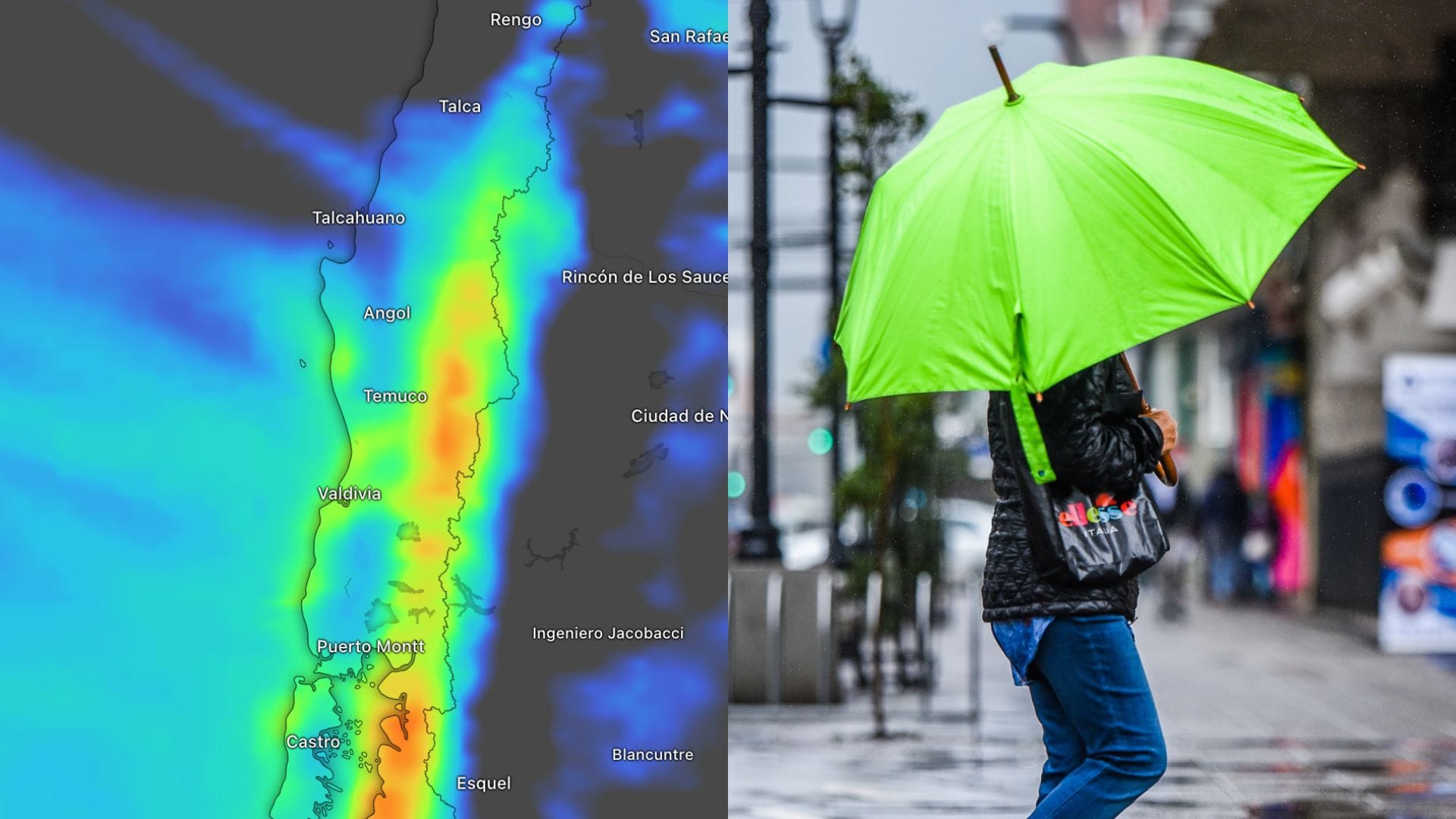 Vuelve la lluvia este fin de semana: Sistema frontal con río atmosférico afectará al menos a 6 regiones