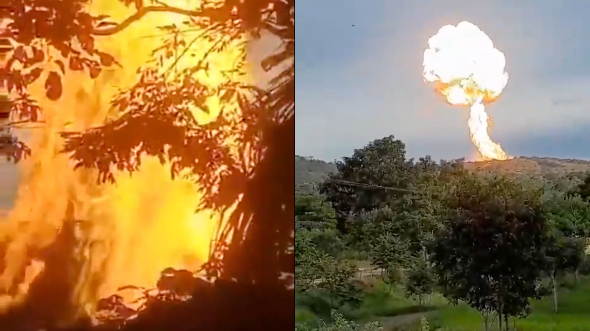 Impresionantes registros: Captan el momento exacto en que un volcán de lodo entra en erupción en Colombia