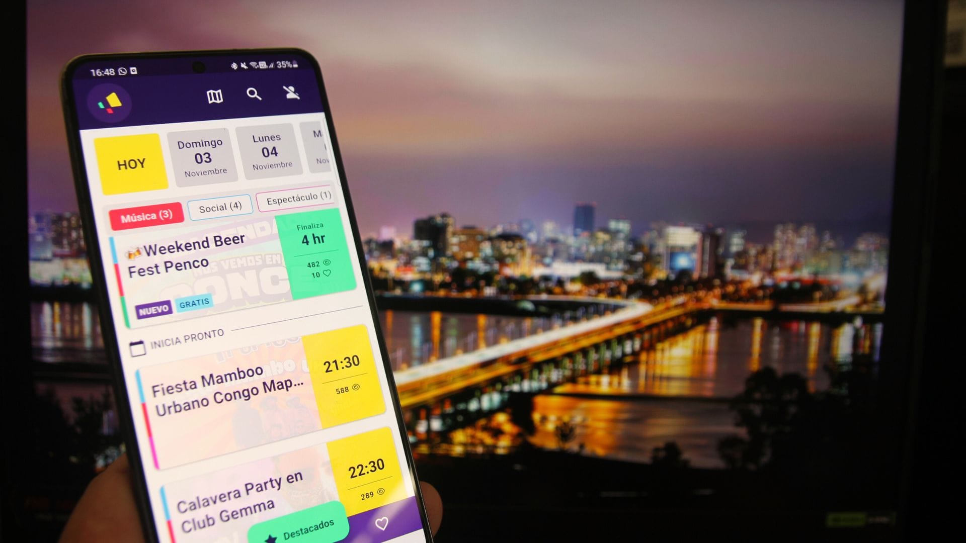 Descubre la app que miles de personas del Gran Concepción utilizan para no perderse ningún panorama o evento