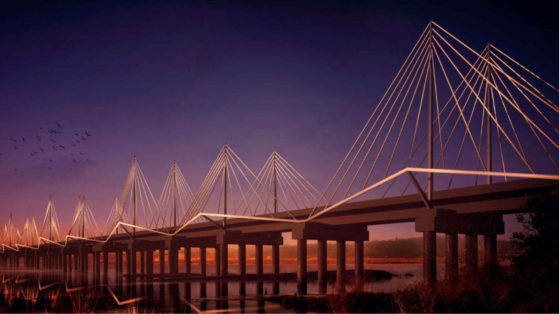 Comenzó la instalación de ornamentación arquitectónica en el nuevo Puente Ferroviario de Concepción