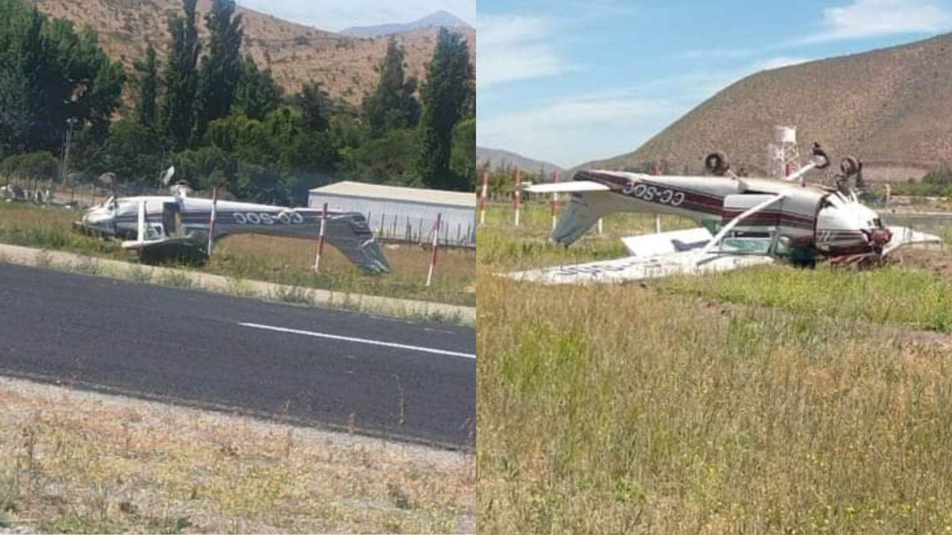 Avioneta volcó durante aterrizaje en Salamanca, región de Coquimbo: Cuatro personas resultaron heridas