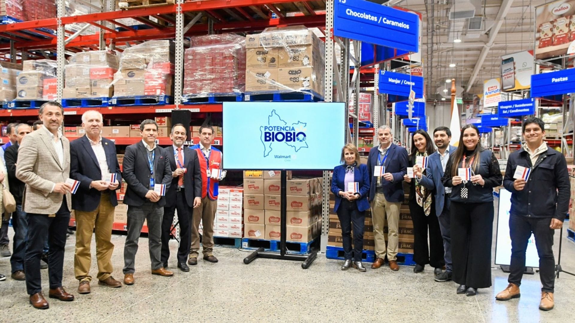 Inauguran el primer Central Mayorista de Walmart en el Biobío y anuncian fondos concursables por $100 millones para emprendedores