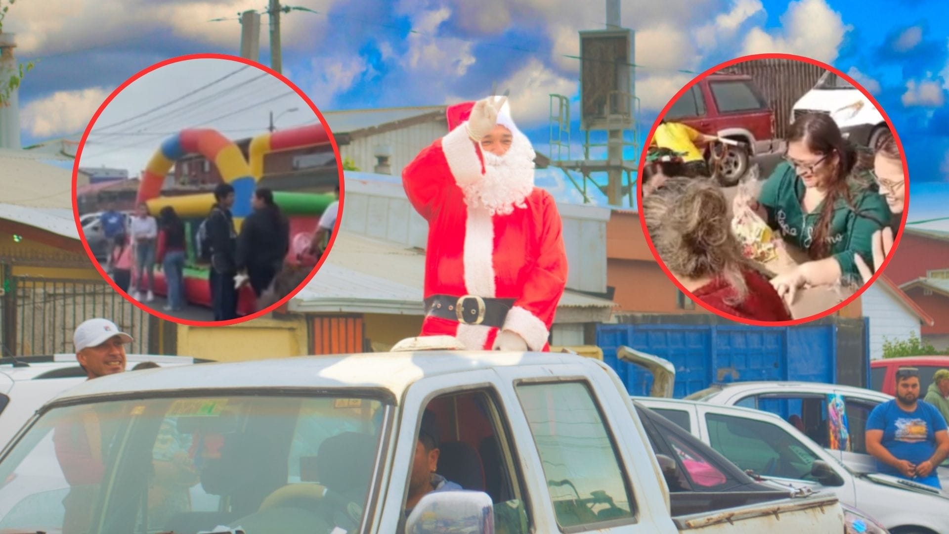 Junto al Viejito Pascuero: Batallón de Amor Concepción llevó alegría a niños de Boca Sur en San pedro de la Paz