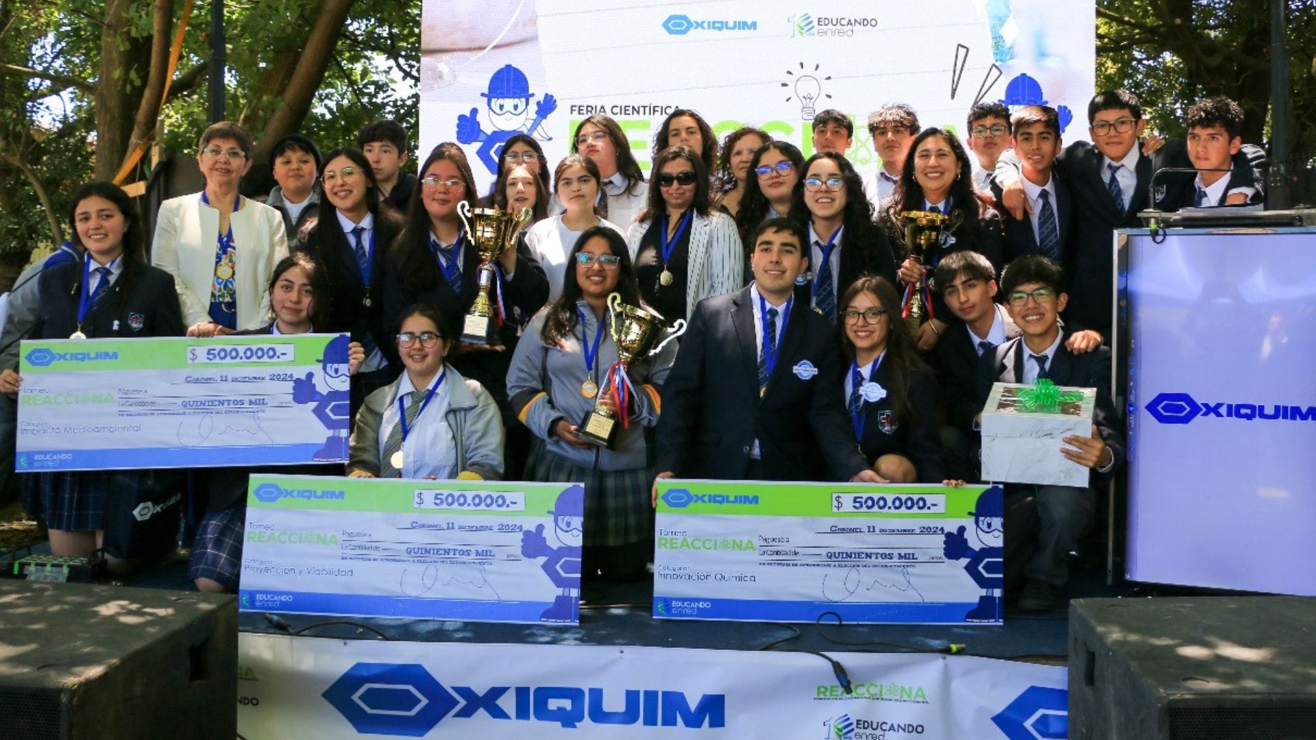 Estudiantes del Instituto de Humanidades Antonio Moreno brillan en la Feria Científica REACCIONA