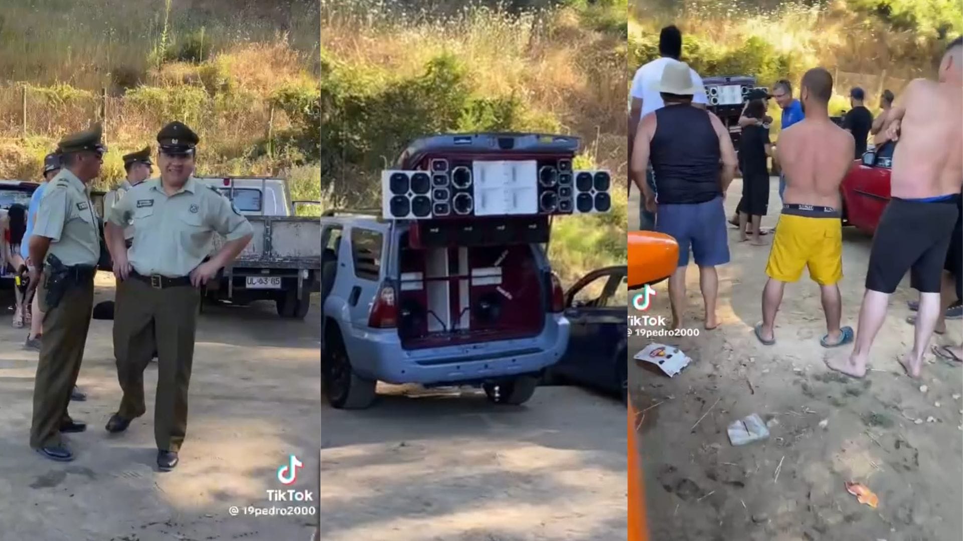 Santa Juana denuncia “discotheque” al aire libre de extranjeros: Ni con carabineros pararon la fiesta