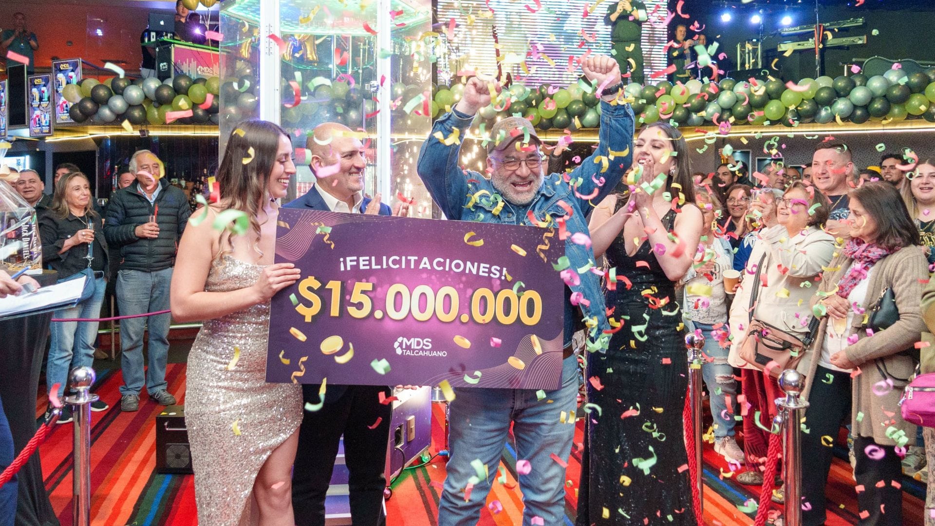 Casino MDS Talcahuano celebró su aniversario con sorteo de $18 millones en efectivo