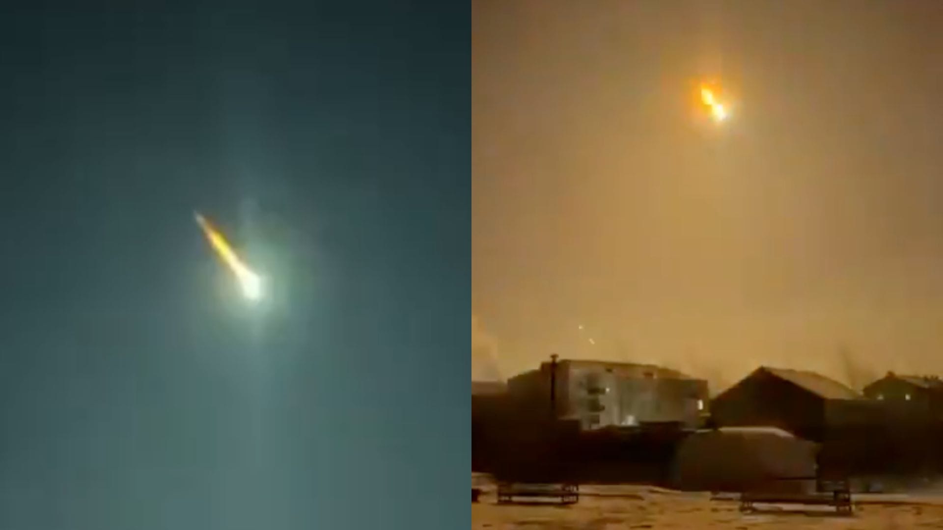 Impresionantes registros: Captan momento exacto en que un asteroide entra a la atmósfera e impacta en Rusia