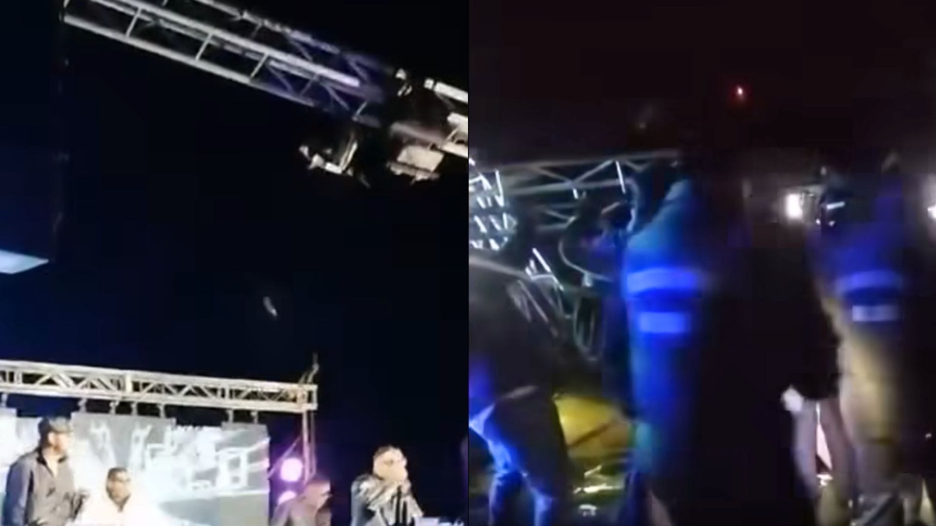 Una de las afectadas terminó con lesiones graves: Captan caída de escenario en pleno concierto de Croni-K en Llanquihue